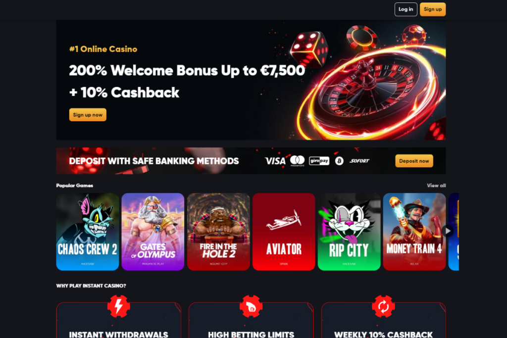 Instant casino